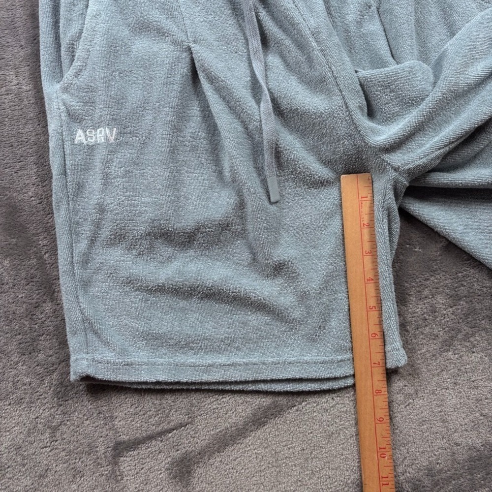 ASRV Shorts Mens Medium Blue Light Sky Towel Terry Relaxed DSG-1094 Casual Gym - Picture 7 of 13